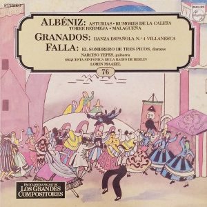 (Español) ISAAC ALBÉNIZ, ENRIQUE GRANADOS, MANUEL DE FALLA VOL.76
