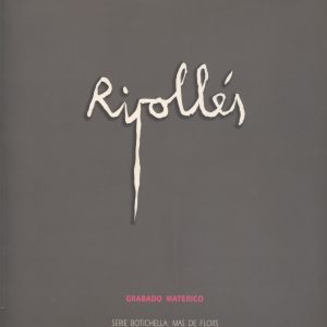 (Español) RIPOLLÉS GRABADO MATERICO