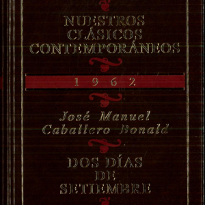 (Español) JOSÉ MANUEL CABALLERO BONALD, DOS DÍAS DE SETIEMBRE