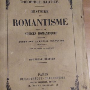 (Español) THÉOPHILE GAUTIER, HISTOIRE DU ROMANTISME